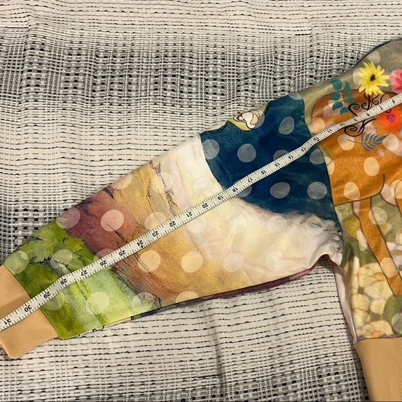 Disney Parks All Over Graphic Bambi Crop Pullover, Women’s Large - Picture 4 of 5